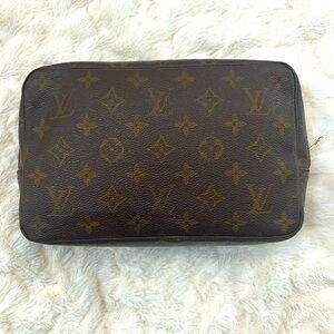 AUTHENTIC VINTAGE Louis Vuitton Trousse Cosmetic Pouch Sz 23